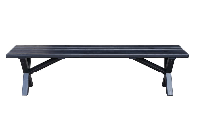 Lietinna Utebänk 180 cm - Svart - Utemöbler - Utesoffor & bänkar - Trädgårdsbänkar