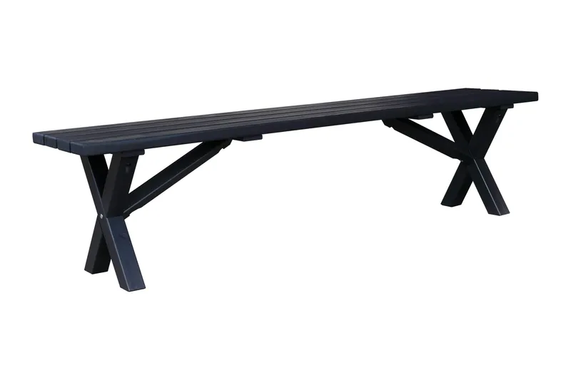 Lietinna Utebänk 180 cm - Svart - Utemöbler - Utesoffor & bänkar - Trädgårdsbänkar