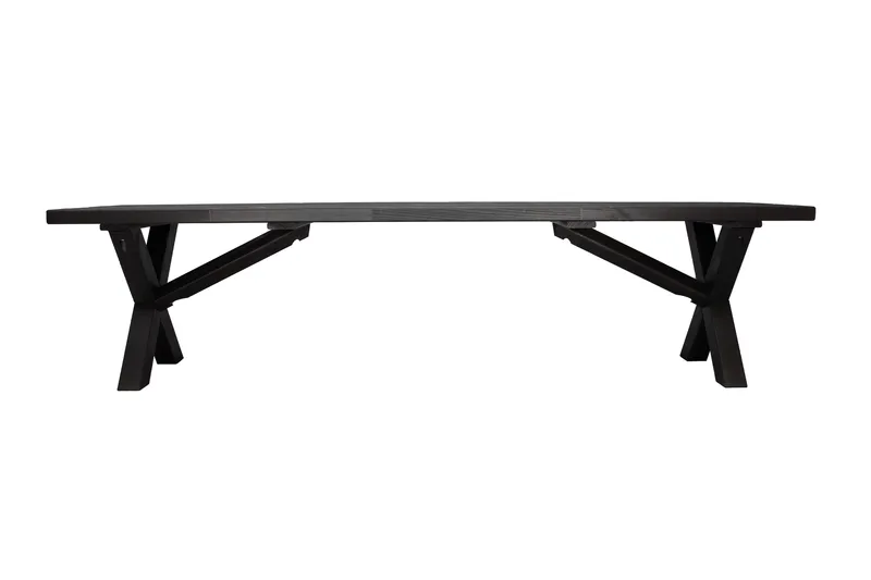 Lietinna Utebänk 180 cm - Svart - Utemöbler - Utesoffor & bänkar - Trädgårdsbänkar