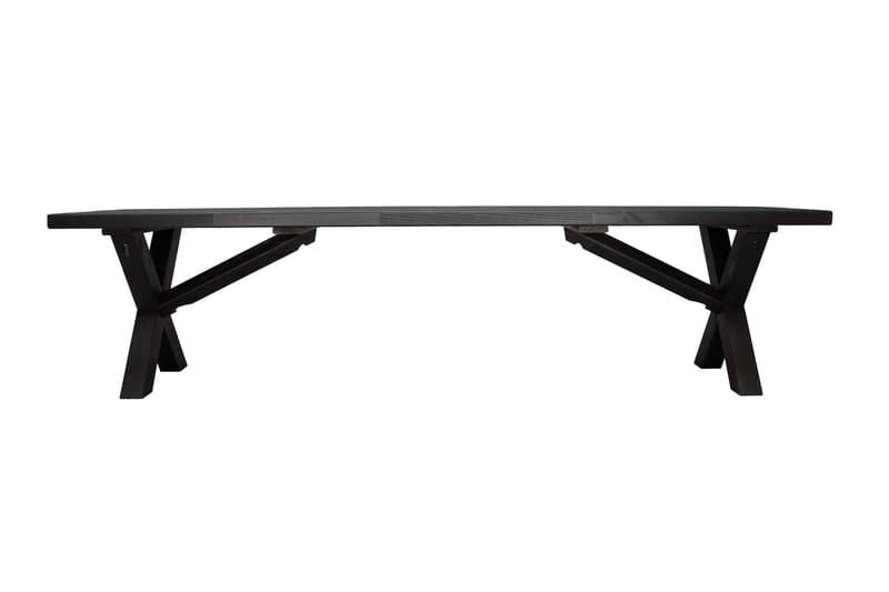 Lietinna Utebänk 180 cm - Svart - Utemöbler - Utesoffor & bänkar - Trädgårdsbänkar