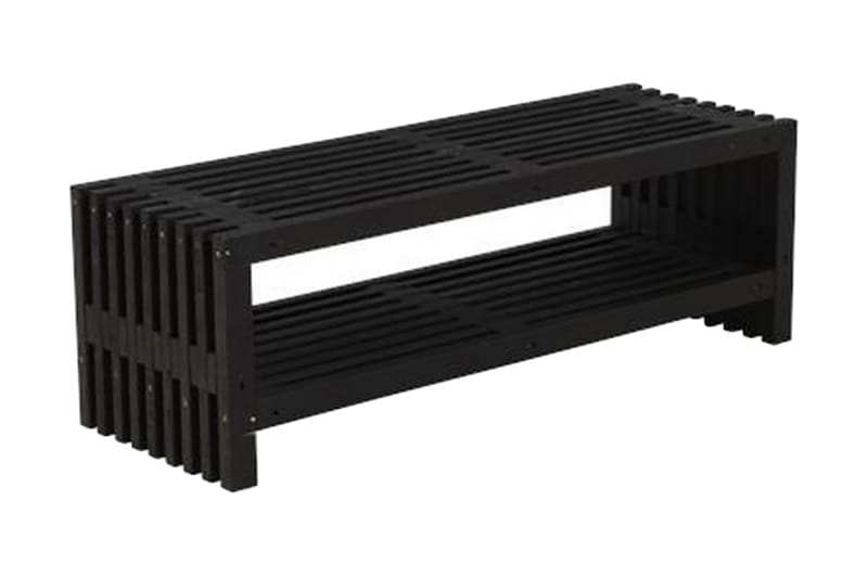 PLUS Rustik trallBänk Utomhus Design 138x49x45 cm m/hylla - Utemöbler - Utesoffor & bänkar - Trädgårdsbänkar