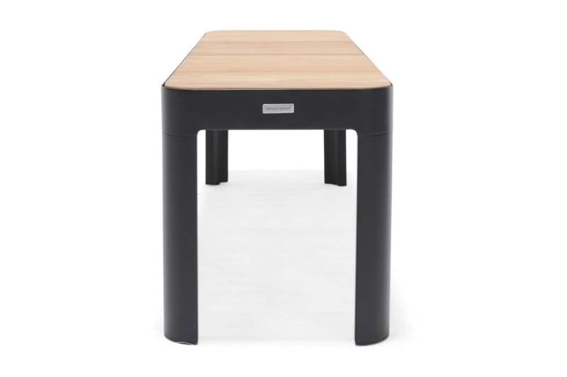 Portals Utebänk 143 cm - Svart/Trä - Utemöbler - Utesoffor & bänkar - Trädgårdsbänkar