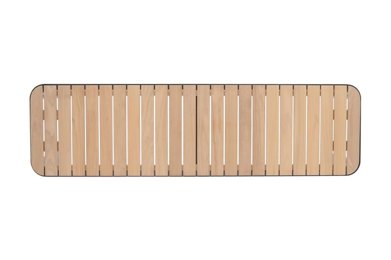 Portals Utebänk 143 cm - Svart/Trä - Utemöbler - Utesoffor & bänkar - Trädgårdsbänkar