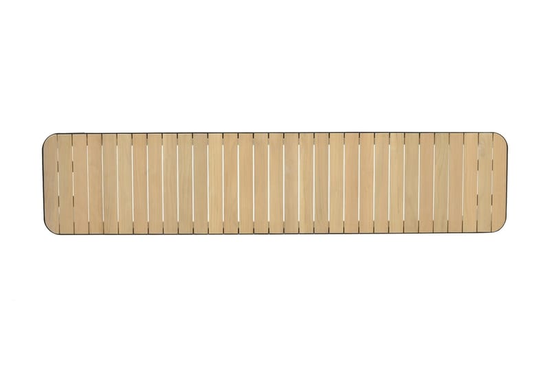 Portals Utebänk 182 cm - Svart/Trä - Utemöbler - Utesoffor & bänkar - Trädgårdsbänkar