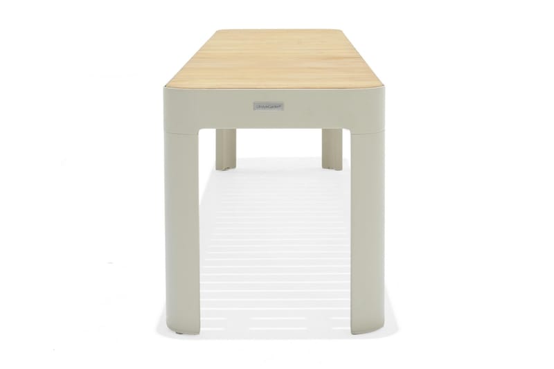 Portals Utebänk 182 cm - Vit/trä - Utemöbler - Utesoffor & bänkar - Trädgårdsbänkar