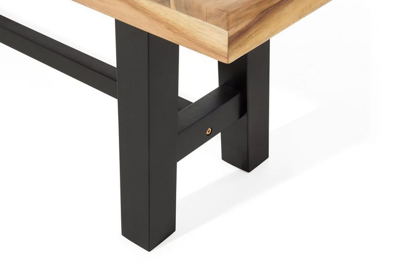 Scania Trädgårdsbänk 140 cm - Brun/Svart - Utemöbler - Utesoffor & bänkar - Trädgårdsbänkar