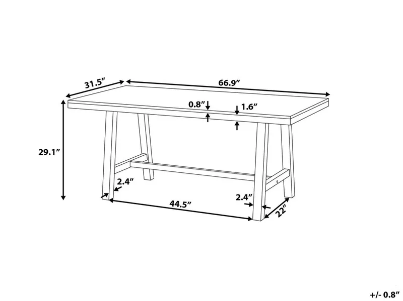 Scania Trädgårdsbord 170 cm - Trä/Natur - Utemöbler - Utesoffor & bänkar - Trädgårdsbänkar