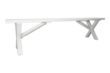 Scottsdale Bänk Utomhus 180 cm Vit - KWA - Utemöbler - Utesoffor & bänkar - Trädgårdsbänkar