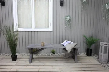 Scottsdale Sittbänk Utomhus 140 cm Shabby Chic - Utemöbler - Utesoffor & bänkar - Trädgårdsbänkar