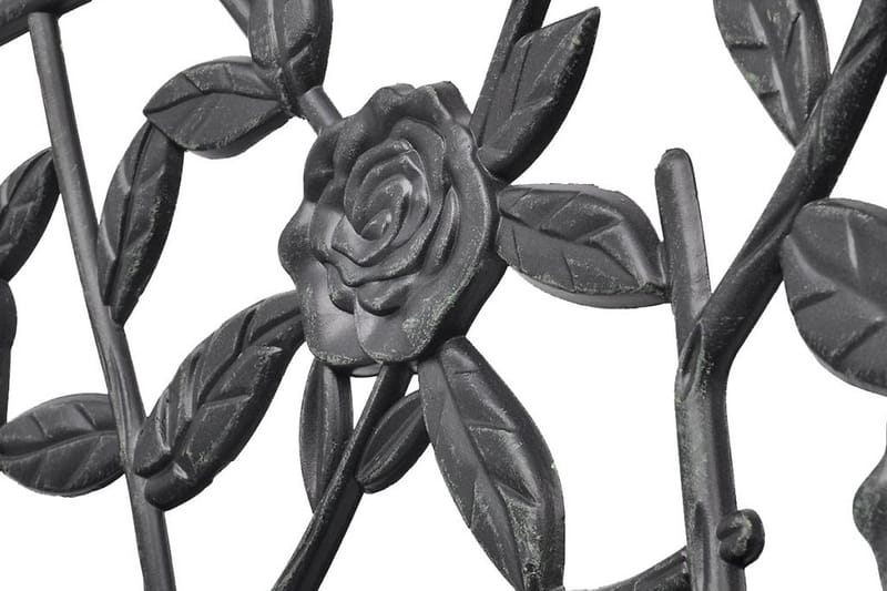 Trädgårdsbänk 100 cm gjuten aluminium grön - Grön - Utemöbler - Utesoffor & bänkar - Trädgårdsbänkar