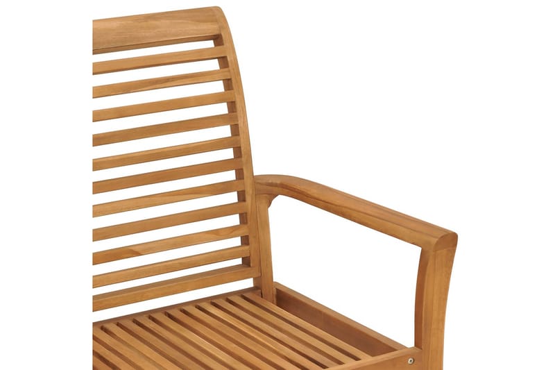 Trädgårdsbänk 112 cm massiv teak - Brun - Utemöbler - Utesoffor & bänkar - Trädgårdsbänkar