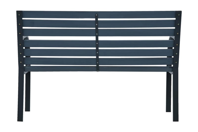 Trädgårdsbänk 120 cm grå trä - Grå - Utemöbler - Utesoffor & bänkar - Trädgårdsbänkar