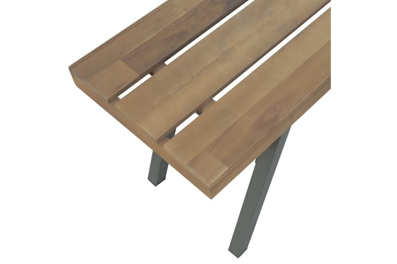 Trädgårdsbänk 120 cm massivt akaciaträ - Brun - Utemöbler - Utesoffor & bänkar - Trädgårdsbänkar