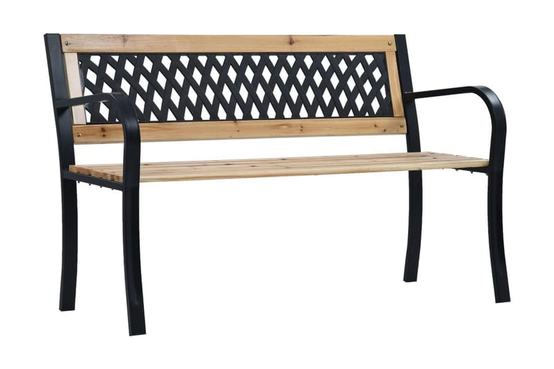 Trädgårdsbänk 120 cm trä - Brun - Utemöbler - Utesoffor & bänkar - Trädgårdsbänkar