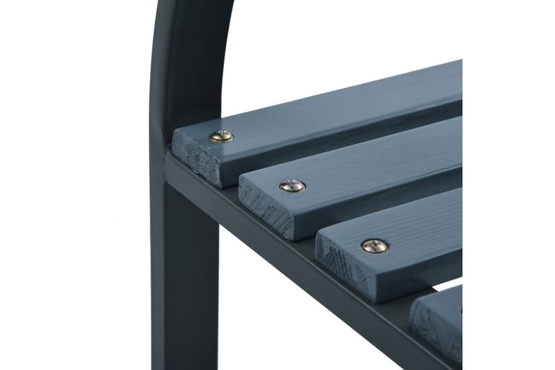 Trädgårdsbänk 120 cm trä - Svart - Utemöbler - Utesoffor & bänkar - Trädgårdsbänkar