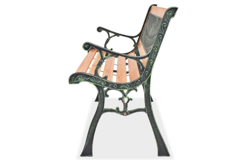 Trädgårdsbänk 122 cm trä - Brun - Trädgårdsbänkar