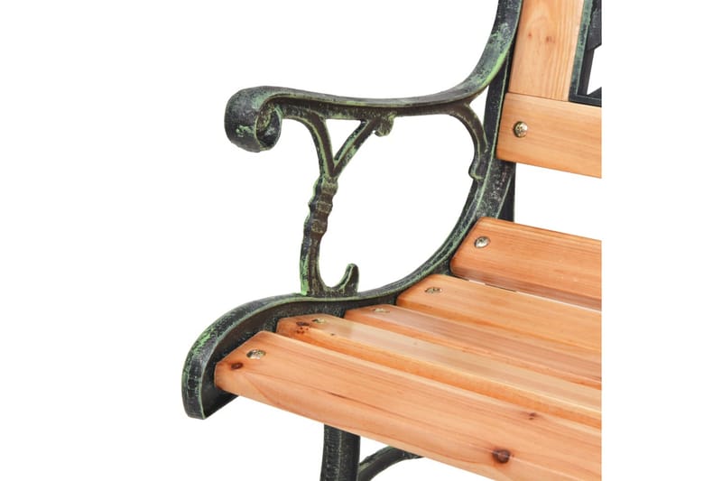 Trädgårdsbänk 122 cm trä - Brun - Trädgårdsbänkar