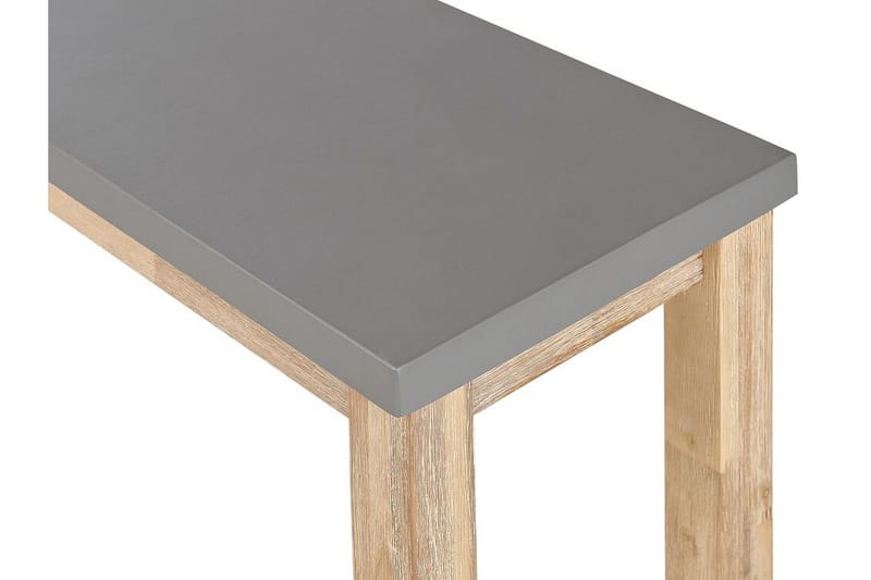 Trädgårdsbänk 160 cm grå OSTUNI - Grå - Utemöbler - Utesoffor & bänkar - Trädgårdsbänkar