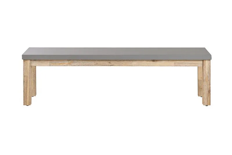 Trädgårdsbänk 160 cm grå OSTUNI, Grå