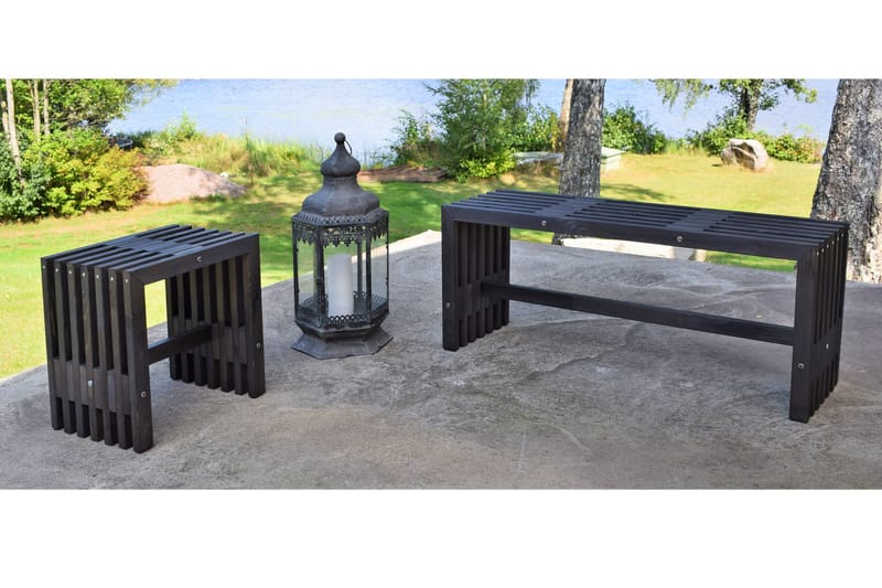 Ulrey Bänk Utomhus - Kolgrå - Utemöbler - Utesoffor & bänkar - Trädgårdsbänkar