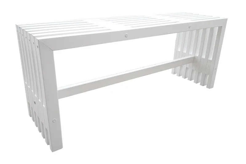 Ulrey Bänk Utomhus - Vit - Utemöbler - Utesoffor & bänkar - Trädgårdsbänkar