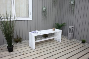 Ulrey Bänk Utomhus - Vit - Utemöbler - Utesoffor & bänkar - Trädgårdsbänkar