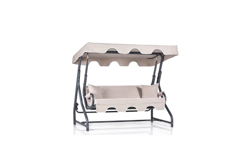 Bellan Hängsoffa Utomhus 3-sits - Svart/Cremevit - Utemöbler - Utesoffor & bänkar - Hängsoffor