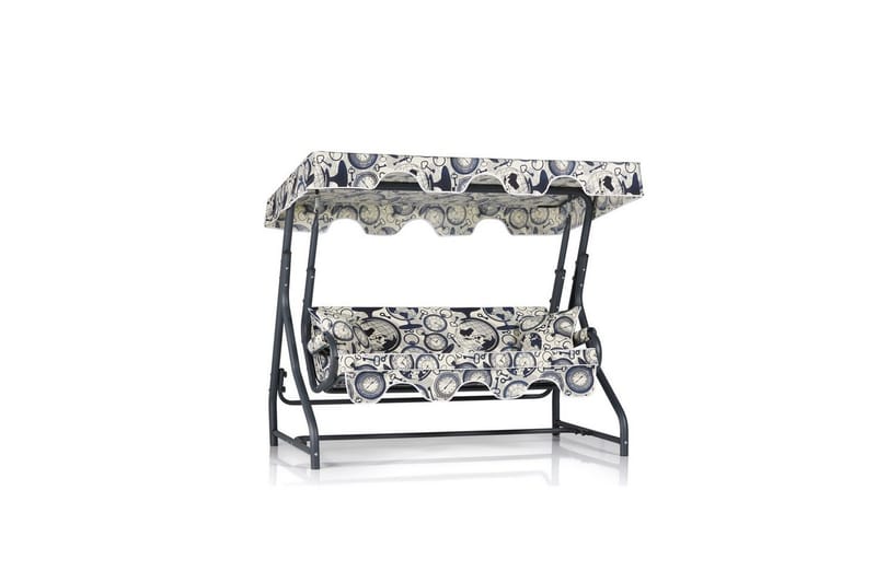 Bellan Hängsoffa Utomhus 3-sits - Svart/Cremevit - Utemöbler - Utesoffor & bänkar - Hängsoffor