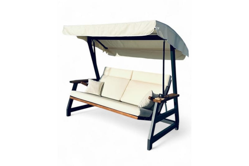 Berriaren Hängsoffa Utomhus 3-sits - Natur/Offwhite - Utemöbler - Utesoffor & bänkar - Hängsoffor