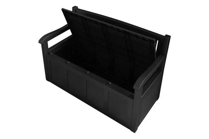 Cliffwyn Utebänk med förvaring - Grå - Utemöbler - Utesoffor & bänkar - Trädgårdssoffa