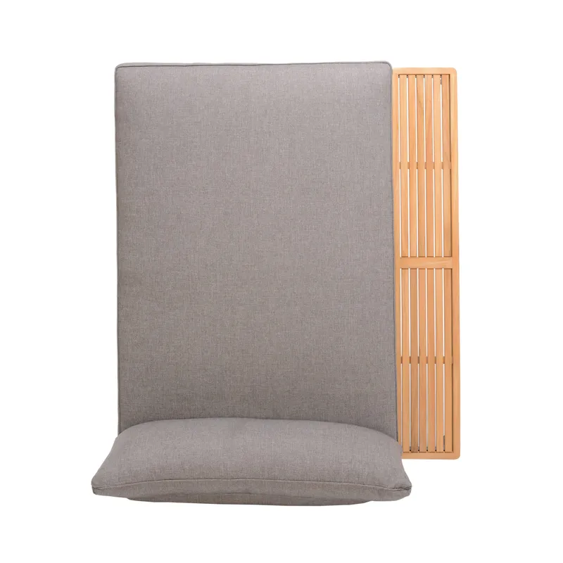 Dagbädd för utomhusbruk TOPAZ XL - Trä/grå - Utemöbler - Utesoffor & bänkar - Loungesoffa