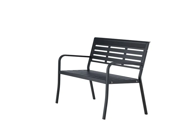 Elvas Utebänk - Svart - Utemöbler - Utesoffor & bänkar - Trädgårdssoffa