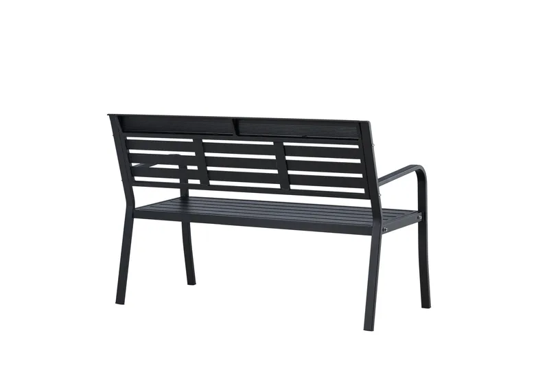 Elvas Utebänk - Svart - Utemöbler - Utesoffor & bänkar - Trädgårdssoffa