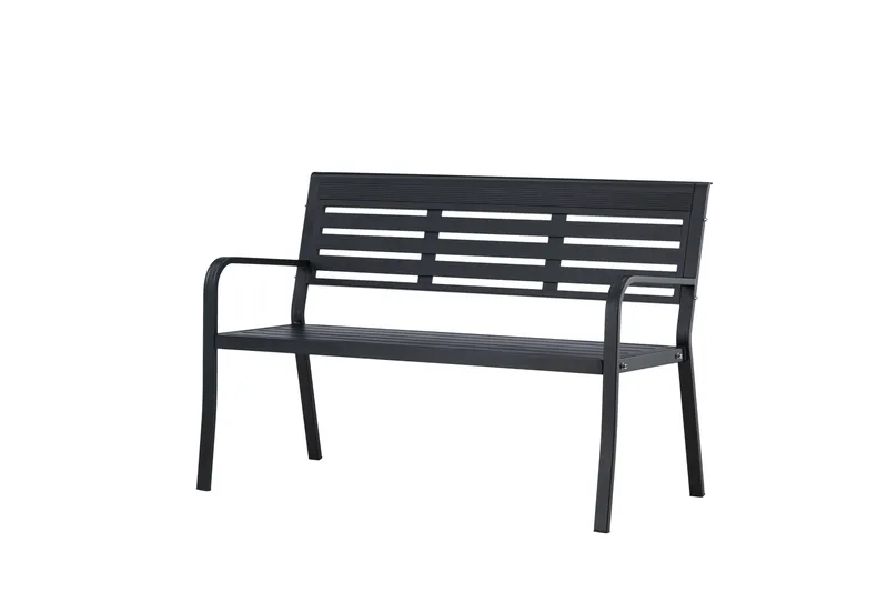 Elvas Utebänk - Svart - Utemöbler - Utesoffor & bänkar - Trädgårdssoffa
