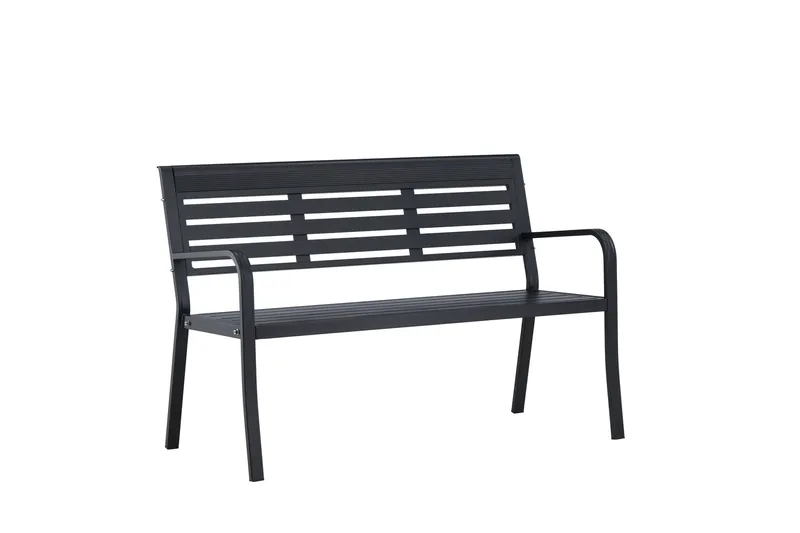 Elvas Utebänk - Svart - Utemöbler - Utesoffor & bänkar - Trädgårdssoffa