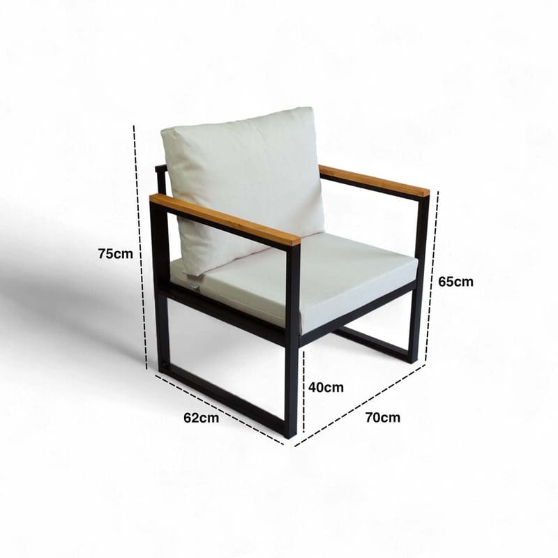 Feylan Trädgårdssoffa 70 cm - Beige - Utemöbler - Utesoffor & bänkar - Trädgårdssoffa