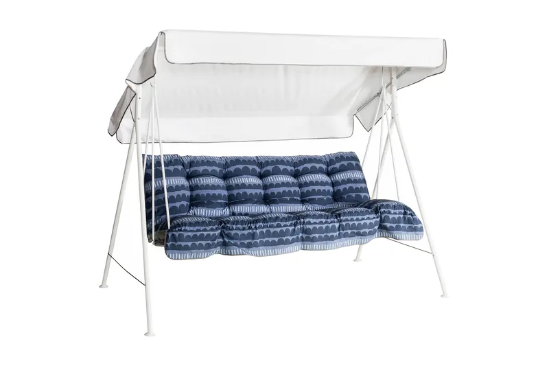 Riviera 3- pers. hammock, 86B, Vit/blå