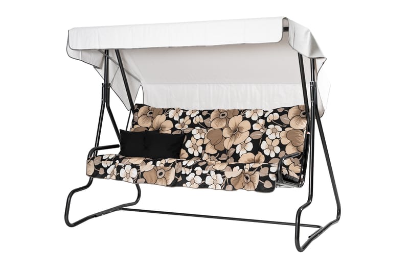 Adhira Komplett Hammock 196 cm - Grå/Blommig - Utemöbler - Utesoffor & bänkar - Hammock - Hammockställning