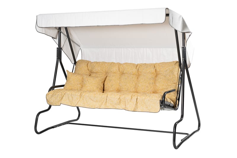 Adhira Komplett Hammock 196 cm - Grå/Gul - Utemöbler - Utesoffor & bänkar - Hammock - Hammockställning