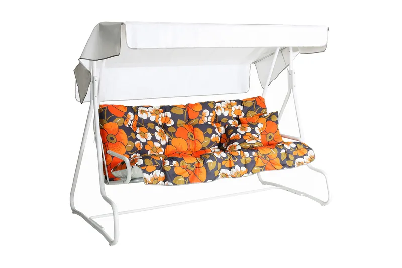 De Luxe 3- pers. hammock, 77B, Vit/Orange