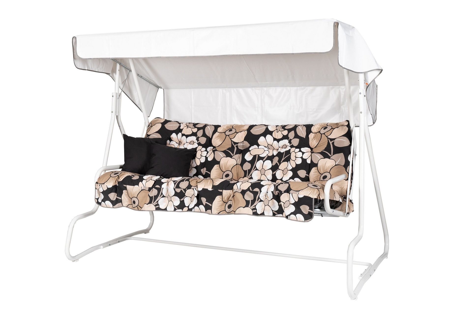 de luxe komplett hammock 196 cm - vit/blommig