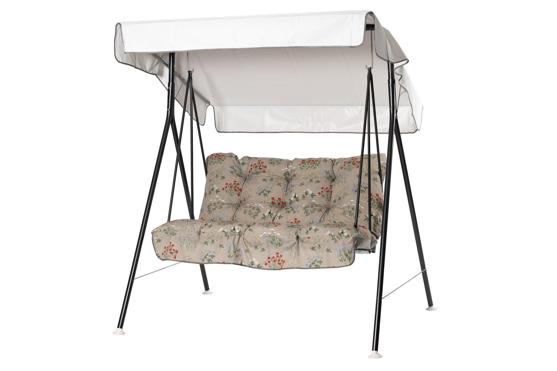 Duetto Komplett Hammock 130 cm - Gr&aring;/Blommig