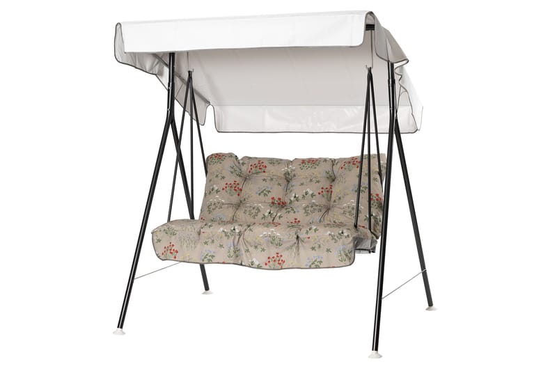 Duetto Komplett Hammock 130 cm - Grå/Blommig - Utemöbler - Utesoffor & bänkar - Hammock - Hammockställning
