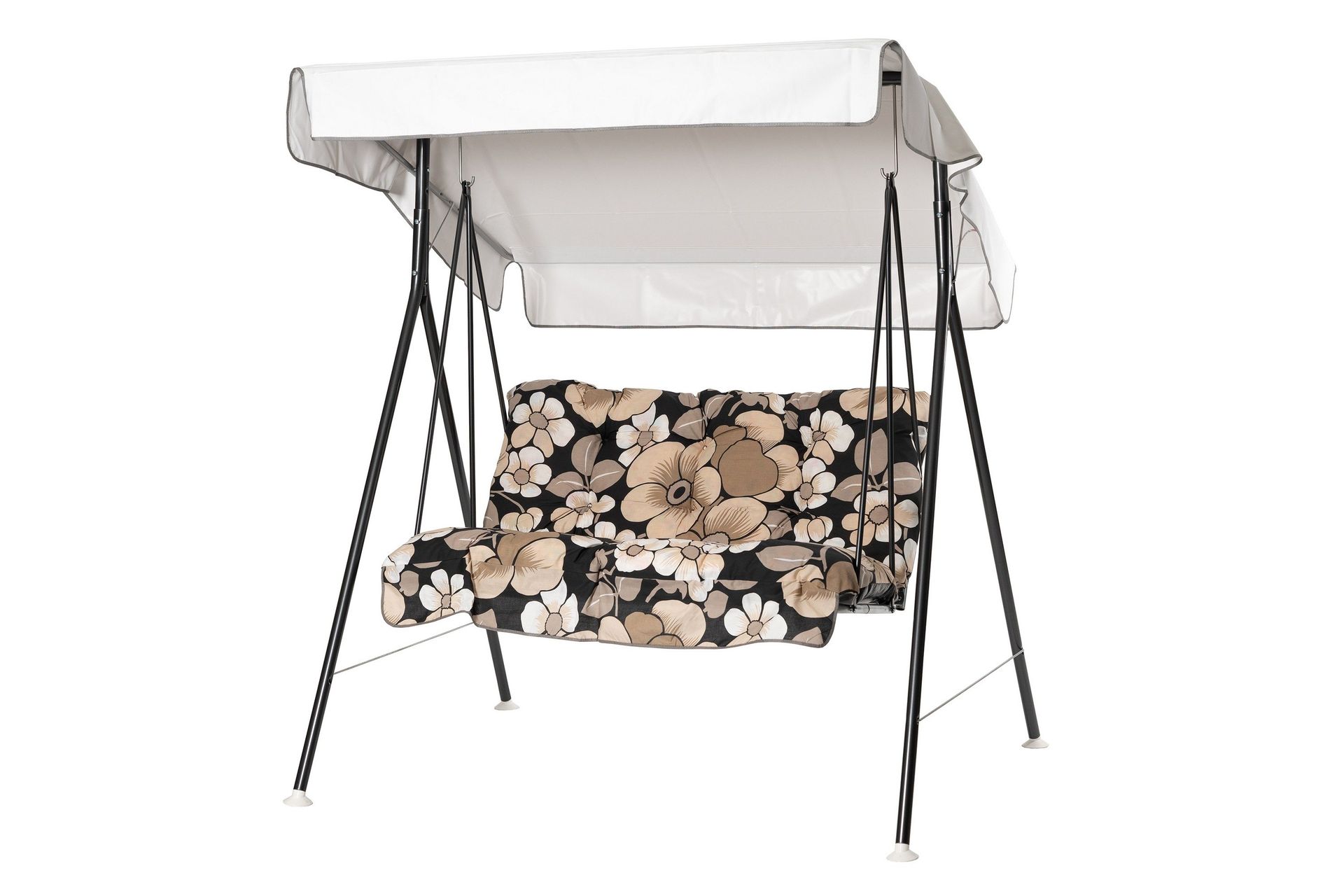 duetto komplett hammock 130 cm - grå/blommig