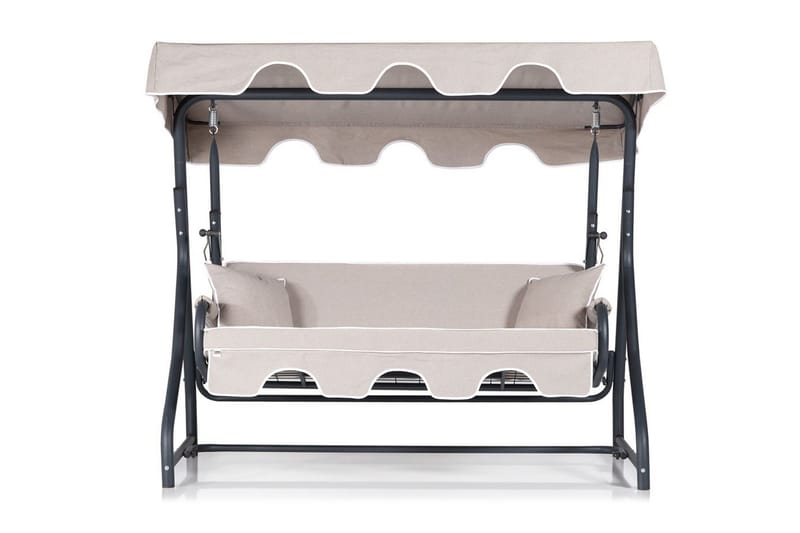 Gowanda 3-sits Hammock med Tak - Beige/Svart - Utemöbler - Utesoffor & bänkar - Hammock