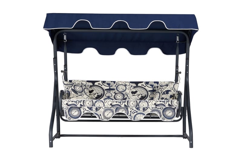 Gowanda 3-sits Hammock, Vit/Mörkblå