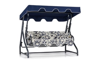 Gowanda 3-sits Hammock - Vit/Mörkblå - Utemöbler - Utesoffor & bänkar - Hammock