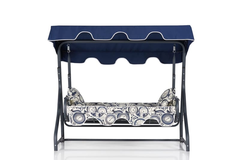 Gowanda 3-sits Hammock - Vit/Mörkblå - Utemöbler - Utesoffor & bänkar - Hammock