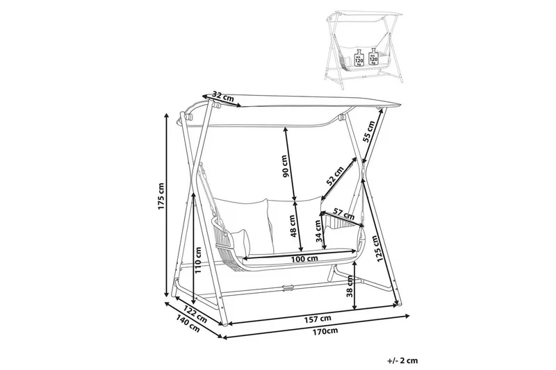 Hammock Fiastra - Ljusgrå - Utemöbler - Utesoffor & bänkar - Hammock