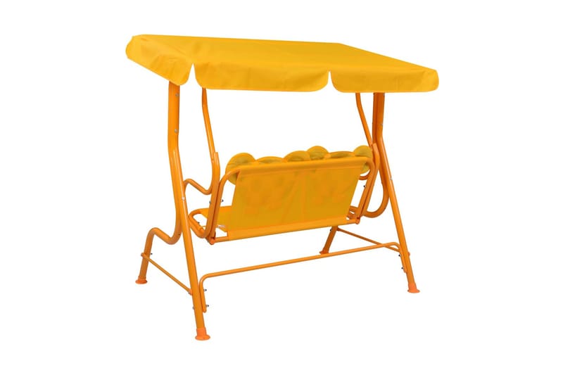 Hammock för barn gul 115x75x110 cm tyg - Gul - Utemöbler - Utesoffor & bänkar - Hammock